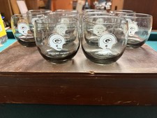 Vintage Green Bay Packers NFL Lot Of 10 Smoke Glass Cocktail Tumblers