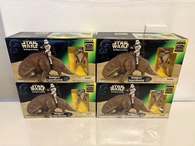Star Wars POTF Dewback & Sandtrooper Figure Set Hasbro Brand New Sealed 1997