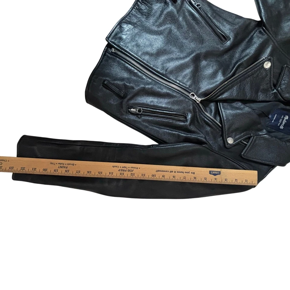 Madewell Genuine Leather MotorcycleJacket Womens small , black pebbled leather  - Image 4 of 4
