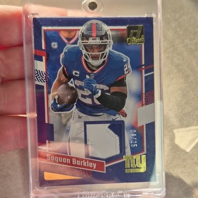 2023 Panini Donruss - Donruss Threads Saquon Barkley #DTH-SB Prime /25 (MEM)