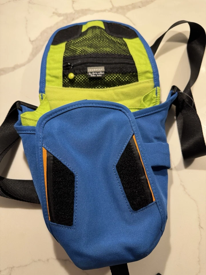 Bolso para cámara Crumpler azul acolchado riñonera bandolera correa ajustable Foto 4 de 4