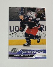 2023-24 Upper Deck #483 Samuel Knazko Young Guns Columbus Blue Jackets