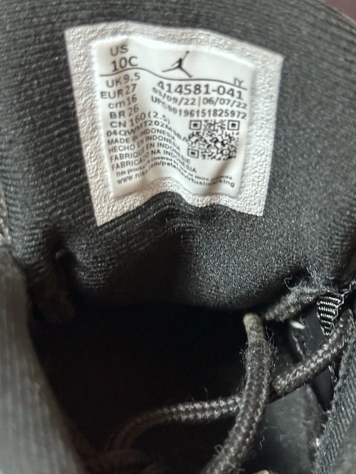 Nike Air Jordan Zapatos Retro 13 Azul Universitario Negro 414581-041 Talla 10C Niño Pequeño Foto 4 de 4