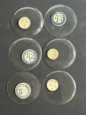 LOT OF 6 GLASS POCKET WATCH CRYSTALS SIZE 17 REPLACEMENT PARTS