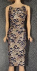 Vintage 1963 Barbie PAK Lame Gold/Navy Sheath Dress Only