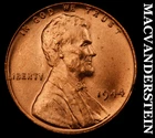 1944 Lincoln Wheat Cent - Red Choice Gem Brilliant Unc  No Reserve  #K3183