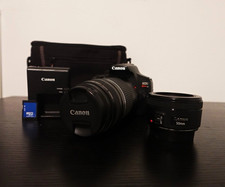 Canon EOS Rebel T6  50mm Lens  75-300mm Zoom Lens  Charger