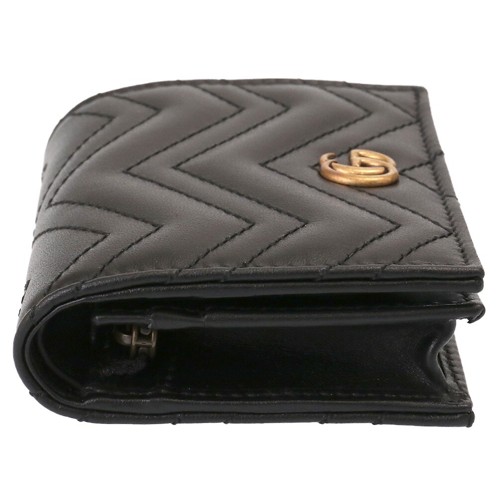 【GUCCI】GG MARMONT WALLET●466492DTD1T1000 GUCCI Wallet Women GG Marmont Leather 466492 DTD1T 1000