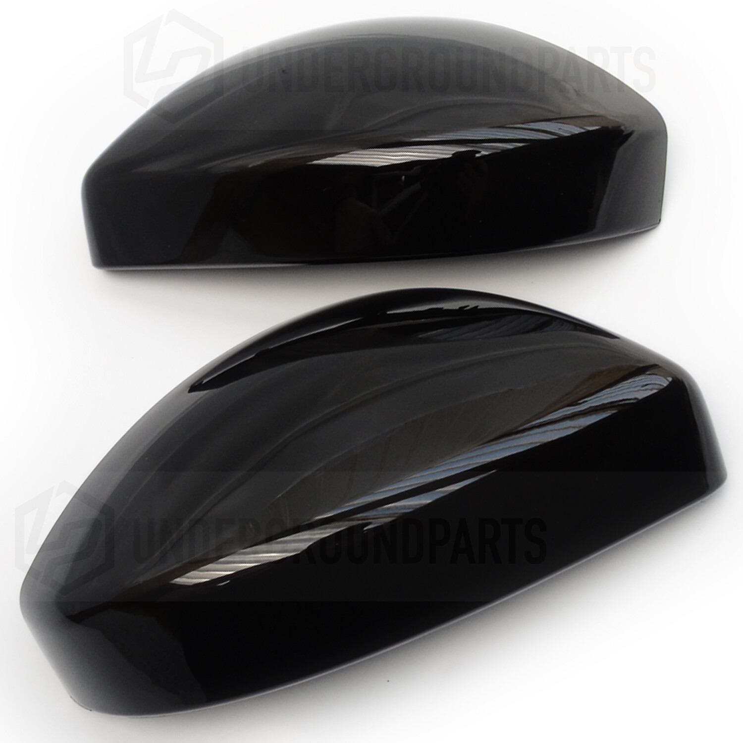 DISCOVERY SPORT /RR EVOQUE GLOSS BLACK DOOR WING MIRROR COVERS FRONT TOP CAPS