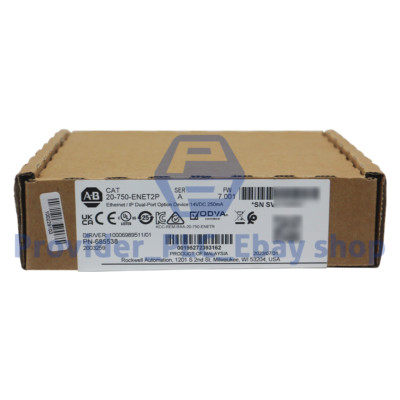 New Allen-Bradley 20-750-ENET2P Ethernet/IP Dual-port Option Device 20750ENET2P
