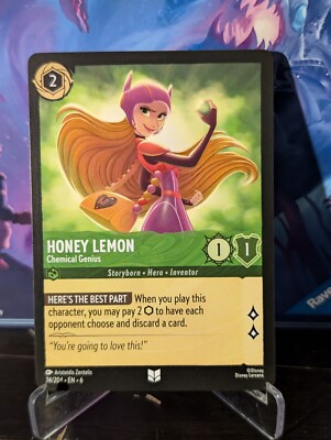 Disney Lorcana Azurite Sea Honey Lemon Chemical Genius 74/204 Non-foil