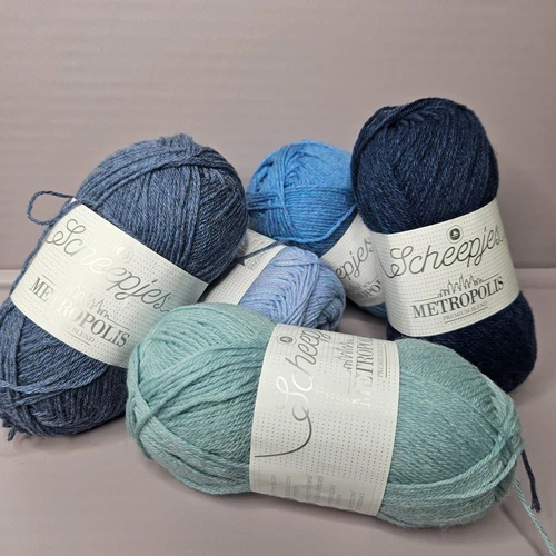Yarn Scheepjes Metropolis Premium Blend Merino wool Nylon 50g Y10 - product listing photo