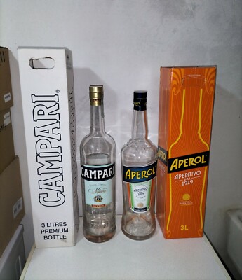 Glasballons Magnum 3 Liter Leere Campari Und Aperol Ideal Für Creations DIY Von