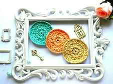 6 Face pads Cotton sponges Makeup remover pads Face rounds Crochet scrubbies