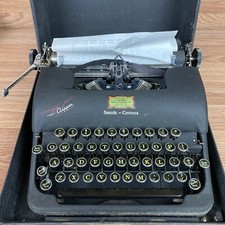 1940s Smith-Corona Clipper Working Vintage Portable Typewriter w Case thumbnail