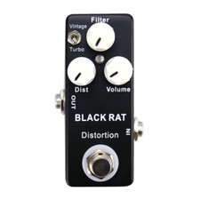 Black Rat Distortion FUZZ Mosky Pedale per chitarra effetto basato su Pro Co RAT 