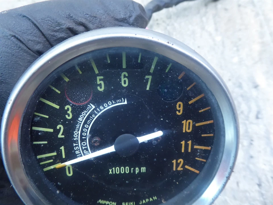 Kawasaki F6 125 Enduro K784 1972) tacómetro tacómetro indicador para piezas Foto 3 de 4