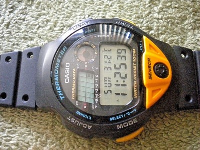 Casio Mod 987 TS-200 Thermometer Watch | eBay