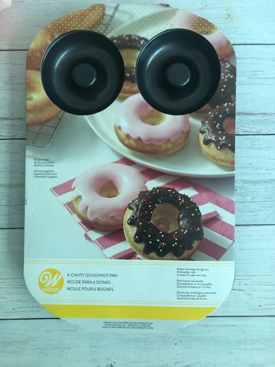 Round Donut Pan by Wilton Daily Delights 6 Cavilties Steel Gray New