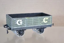 LEEDS LMC O GAUGE KIT BUILT GC GREY 10 TON 5 PLANK WAGON oi