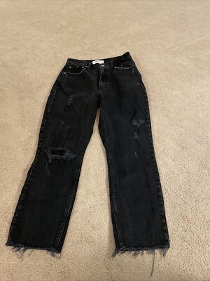 Abercrombie and Fitch High Rise Mom Jeans size 25 Denim Cut Off Jeans