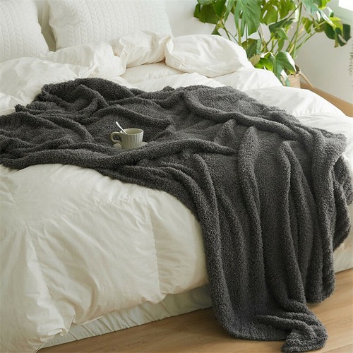Soft Lightweight Throw Blanket Sofa Bed Toddlers Adults Blankets 130*160cm Gift - Picture 9 of 37