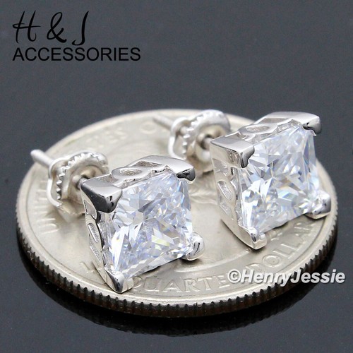 925 Sterlingsilber 4/5/6/7/8 Mm Eis Cz Gold/Schwarz Plattiert Silber