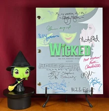 Wicked Script Signed- Autograph Reprints- 123 Pages- Wicked Broadway Musical