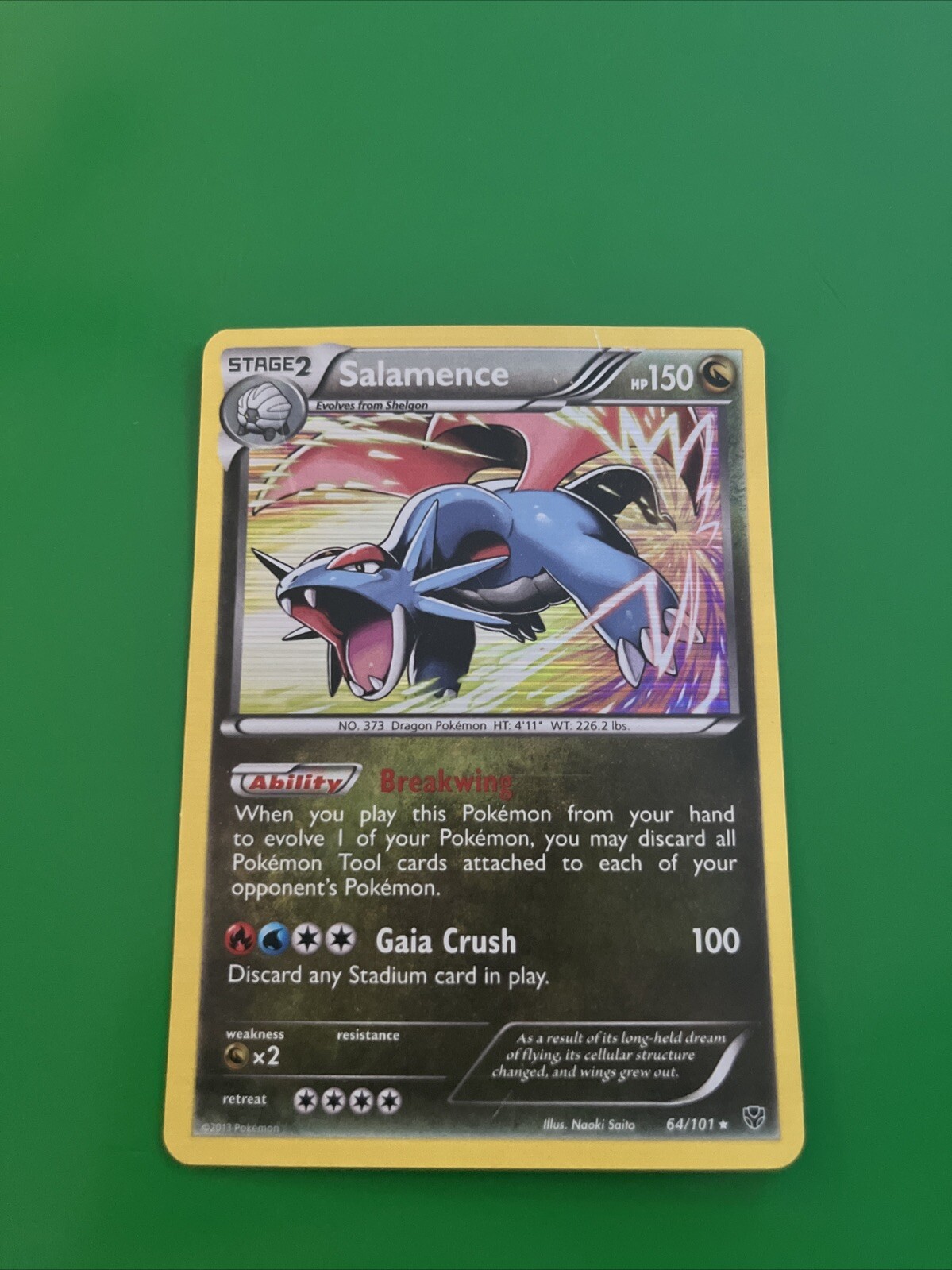 Salamence 64/101 - Holo Rare - Plasma Blast 2013 - Pokémon TCG