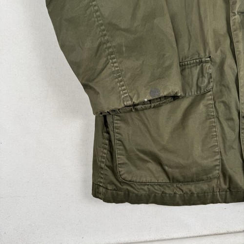 POLO RALPH LAUREN Wax Jacket Cotton Field Button Chore Coat Vintage 90s Men's L - Picture 2 of 11