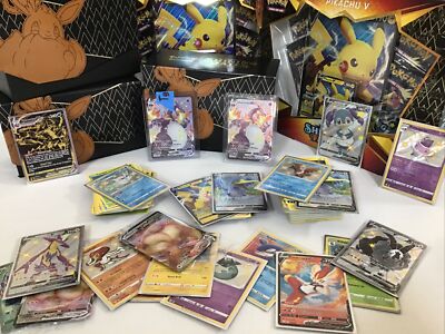 Pokmon Shining Fates 50 Card lot!Ultra Rares, 2 GUARANTEED!Charizard Vmax!  | eBay