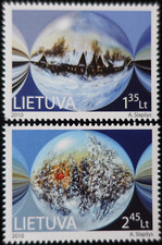 TIMBRES de LITUANIE - NOËL et NOUVEL AN N°911/912 NEUF ** LUXE MNH