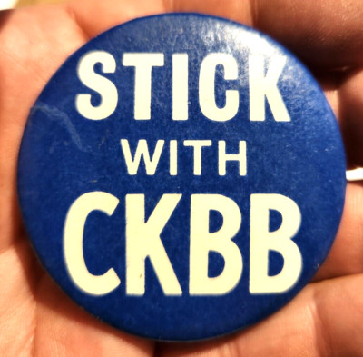 Stick with CKBB 2 1/4'' Pinback vintage advertising unique collectible