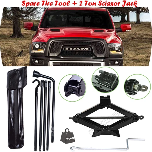 Spare Tire Jack Tool w Scissor jack OEM Factory Replacement For Dodge Ram 1500