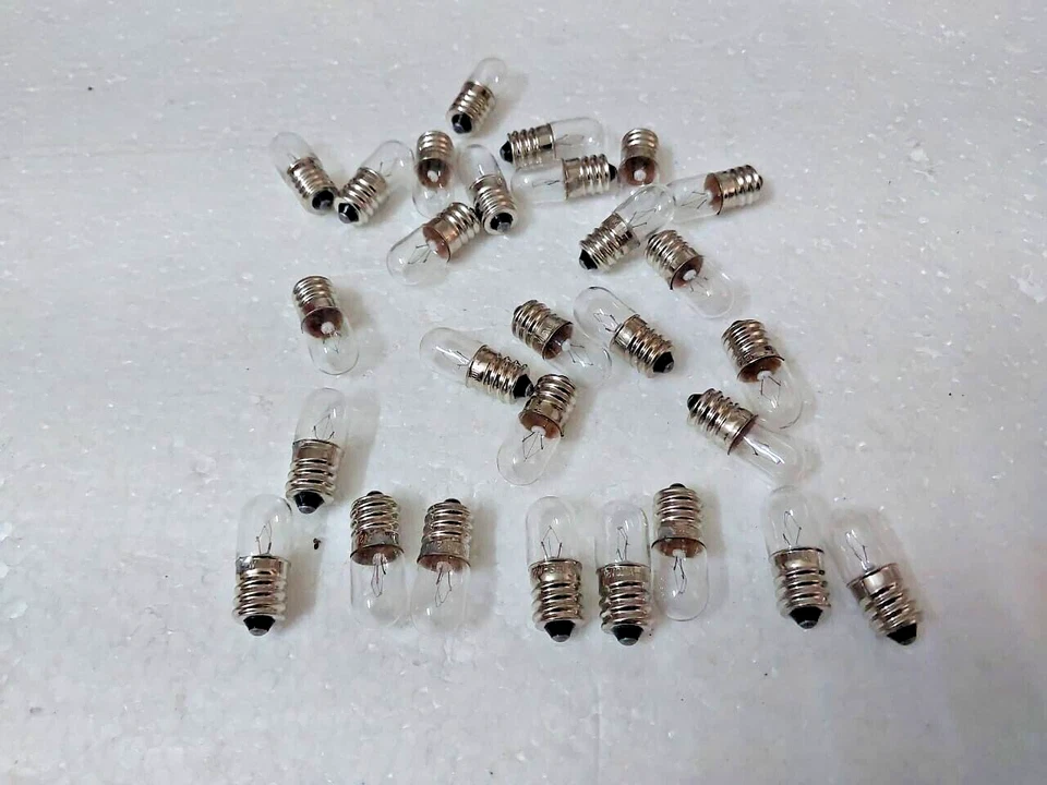 Small Mini E12 Screw Indicator Light Bulb 12x30mm 18V0.11A / 30V0.11A / 24V0.11A - Image 2 of 4