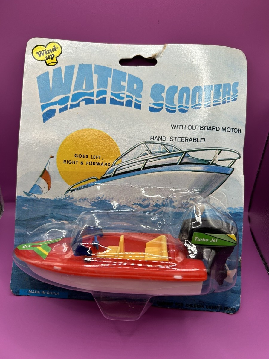 Vintage Wind Up Speed Boat Toy Made in Hong Kong G.J. Coles & Coy