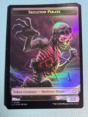 MTG Ixalan Vampire // Skeleton Pirate Double-Sided Token Foil LCI