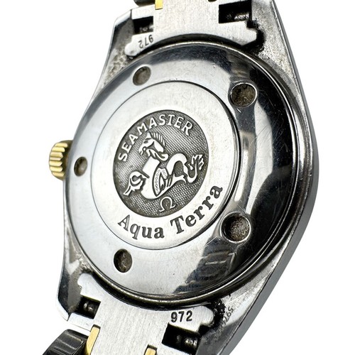Auth OMEGA Seamaster Aqua Terra Watch Silver/Gold Stainless Steel/YG - u0015 - Picture 8 of 8