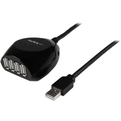 StarTech 15m USB 2.0 Active Cable with 4 Port Hub