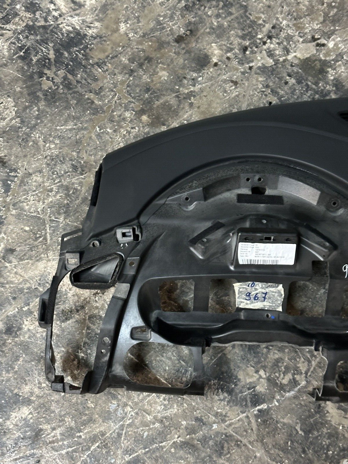 2014 AUDI R8 V10 5.2L DASHBOARD DASH PANEL W/ BAG OEM 423857001