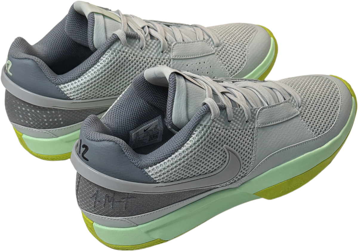 Nike JA 1 / JA MORANT Shoes / Sneakers - NEW Mens 11 Granite / Cyber - #46989-OF Nike Ja 1 Flash Grade School Lifestyle Shoes Light Silver  main image 2