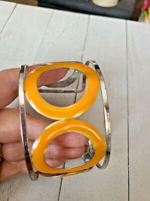 Tory Burch | Cuff Bracelet orange NWT Tory Burch Kira Enamel Bracelet Poppy Red Org $148 | eBay main image 3