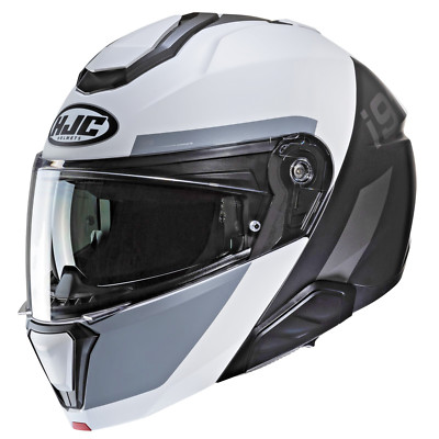 HJC i91 Bina Modular SunShield Motorcycle Helmet Gray MD Medium DOT USA