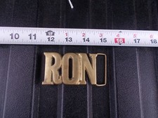 Vintage RON Brass Belt Buckle