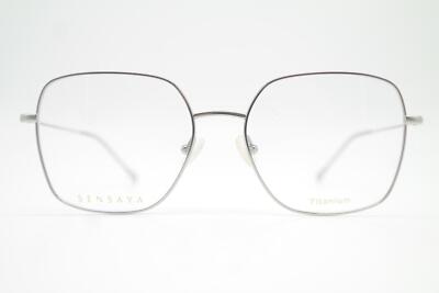 SENSAYA SYOF5005 Titanium Violet Silver Oval Glasses Frame  display picture 1