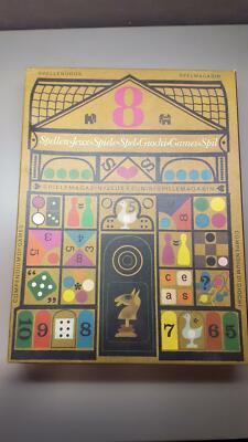 Vintage BOARD GAME SET Multiple Games Hausmann & Hotte Made in Amsterdam