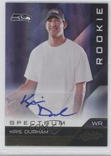 2011 Panini Absolute Memorabilia Rookie Spectrum Gold /299 Kris Durham Auto 0a1