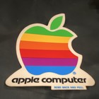 Apple Vintage Rainbow Logo Sticker Decal Multicolor "Bend Back and Peel" — photo 2