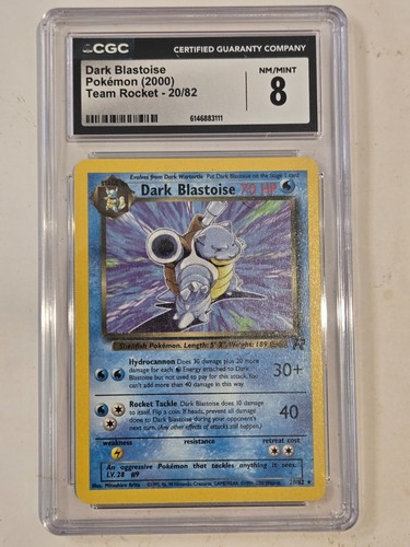 Dark Blastoise (Unlimited) graded CGC 8 for sale on eBay