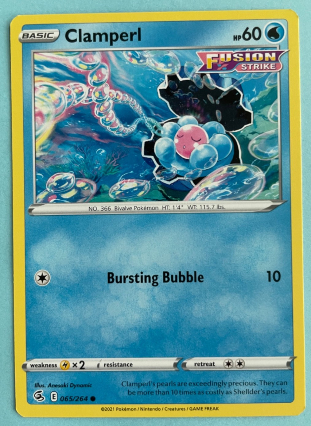 2021 Pokemon #065/264 Clamperl